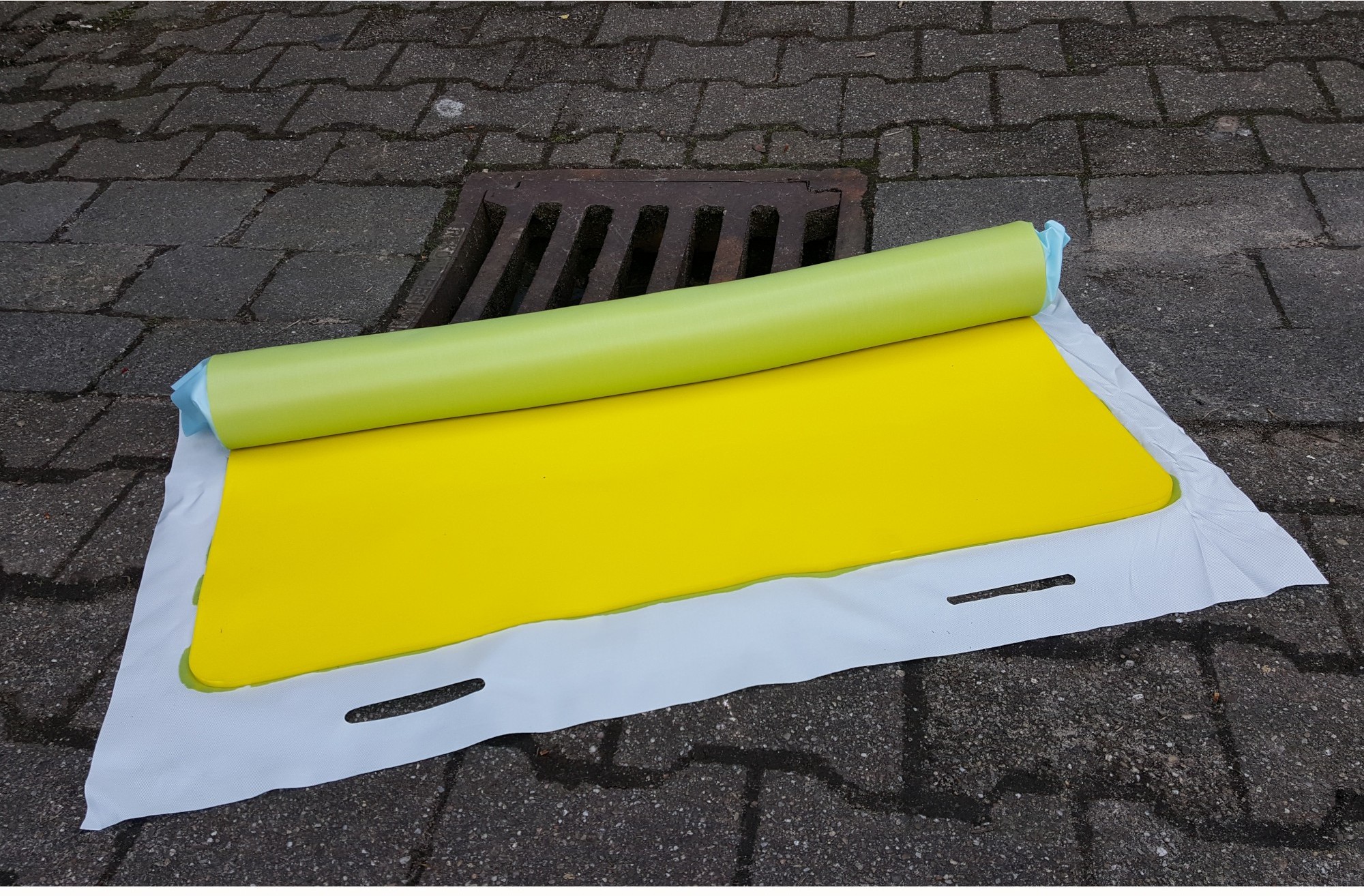 ROMOLD Osłona Na Studzienkę Poliuretanowa, Kwadratowa (60Cm X 60Cm) Żółty Kwadratowe