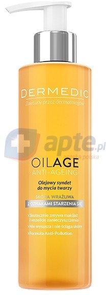 Biogened Dermedic Oilage olejowy syndet do mycia twarzy 200ml