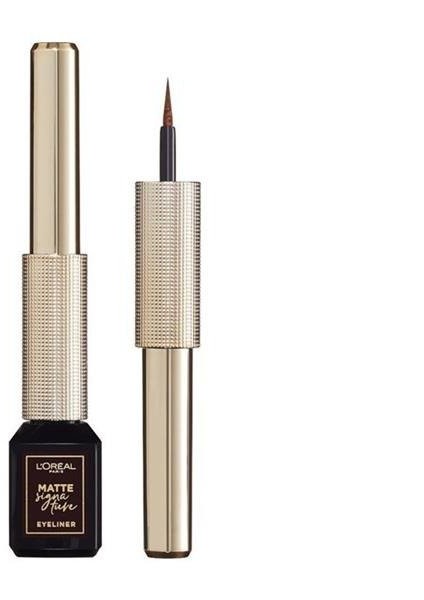 L'Oreal Paris L'Oreal Paris Matte Signature Liquid Eyeliner matowy eyeliner w płynie 03 Marron