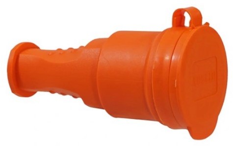 LEDart ADELID SPÓŁKA Z OGRANICZONĄ ODPOWIEDZIALNOŚCIĄ 230V gumowe 1gn z/0 (przenośne) 16A IP44 pomarańczowe ADELID