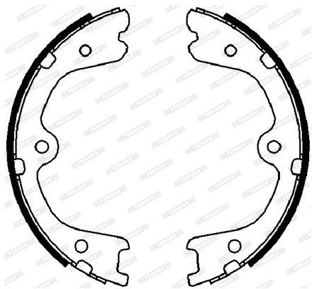 FERODO (FEDERAL-MOGUL) Zesatw szczęk hamulcowych, hamulec postojowy (FEDERAL-MOGUL) FSB4030