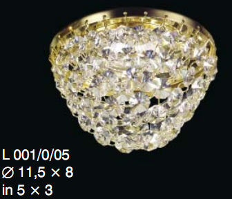 Elite bohemia Oprawa halogenowa z kryształkami Swarovskiego - Elite Bohemia L 005/0/60 N/KN