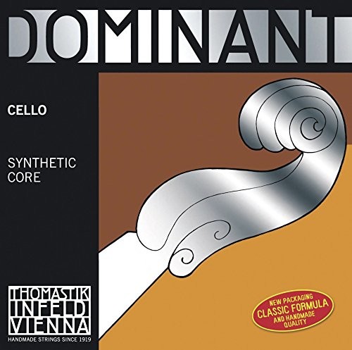 Thomastik Einzelsaite für Cello 1/4 Dominant - C-Saite Nylonkern, Chrom umsponnen, mittel 145 1/4