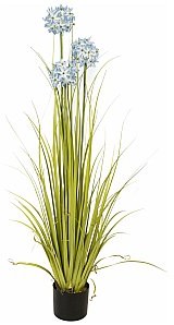 Europalms EUROPALMS Allium trawa, sztuczna roślina, niebieska, 120 cm 82600168