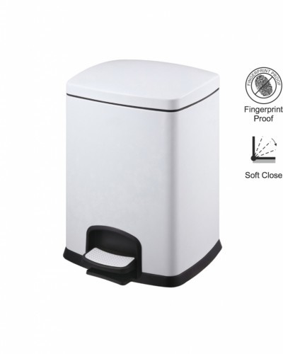 Stella Stella Kosz pedałowy PREMIUM, prostokątny, 20L / biały 20.20320-W