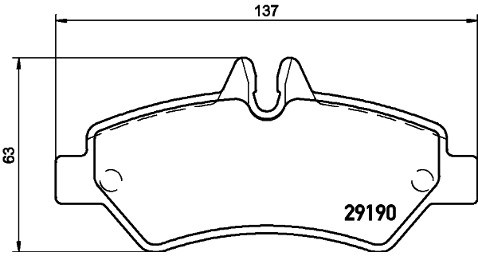 Mintex Zestaw klocków hamulcowych, hamulce tarczowe MDB2802