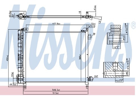 NISSENS Skraplacz, klimatyzacja 940372