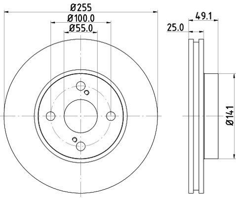 HELLA PAGID Tarcza hamulcowa PAGID 8DD355110-431