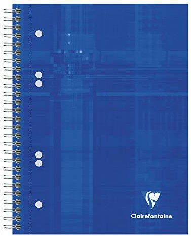 Clairefontaine 8570C blok spiralny, 16 x 21 cm, 160 stron zdejmowany i perforowany, 6 otworów, losowy wybór kolorów 8570C