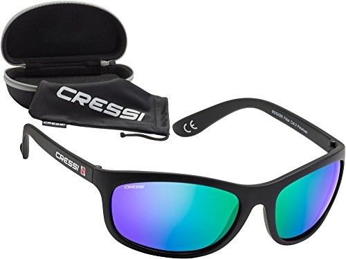 Cressi ROCKER okulary przeciwsłoneczne sportowe męskie, polaryzacyjne, twardy futerał, wielokolorowa, M DB100012