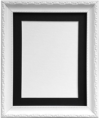 AP - 3025 ramka zdjęcia z czarnym, białym, żółtym passe-partout, różowym lub jasnoniebieskim, szarym AP3025WHITEFRAMEWITHBLACKMOUNT12121010