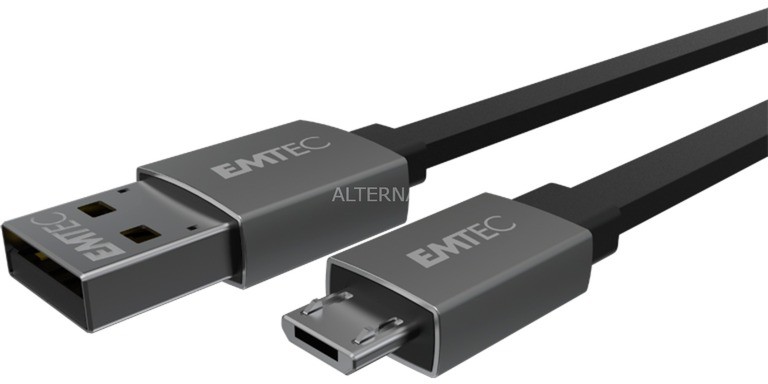 Emtec T700B kabel USB 1,2 m USB A Micro-USB B Czarny