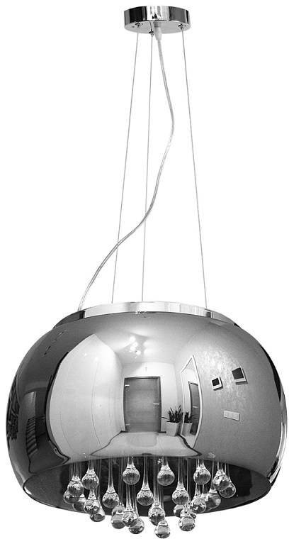 Decorativi Lampa szklana COSMOS Stalowy krople wody 50cm 515 Decorativi 515