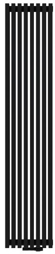 RADOX Vertica DBI Grzejnik 180x35,6 cm textured black RX-VRDBI.002T.1800.356