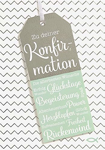Perleberg Kartka na bierzmowanie Lifestyle - kartka tekstowa zawieszka papierowa - 11,6 x 16,6 cm 7110020-2