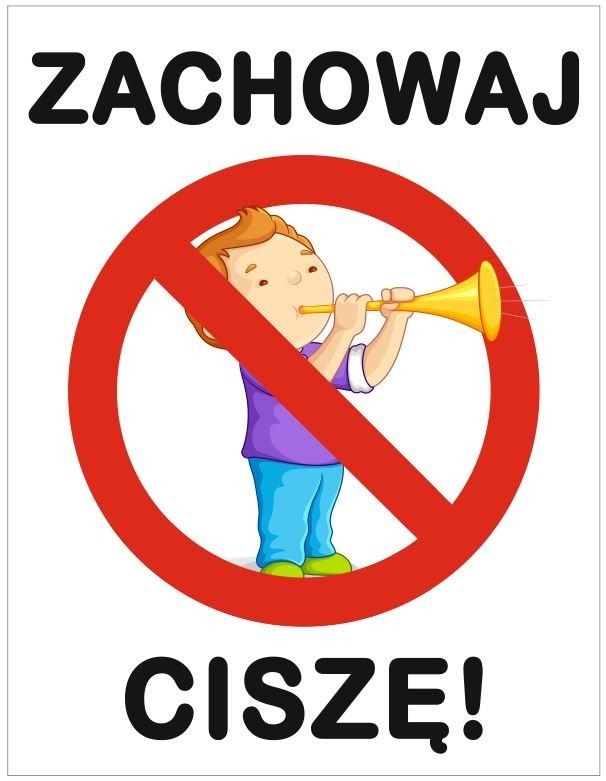 Naklejka ZACHOWAJ CISZĘ ZB031