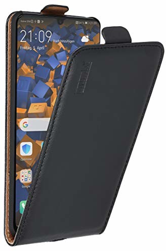 Mumbi etui w stylu książkowym kompatybilne z Huawei P30 Pro wysokiej jakości sztuczna skóra czarna Huawei P30 Pro