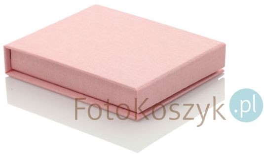 Uniwersalne Pudełko na Pendrive linum pastel róż (magnes)