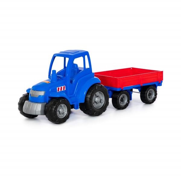 POLESIE Traktor 67cm Mistrz z Przyczepą 67cm W Siatce 84743 Wadp 469884
