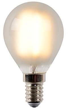 Lucide LEDbulb-żarnik lamp-średnica 4,5 cm-leddim. - 1 X 4 W 2700 K, tekstury, E14, 4 W, albast, 1 x 1 x 7.7 cm 49022/04/67