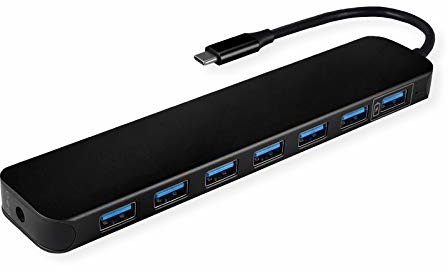 Value VALUE Hub USB3.2 Gen1, 7 x USB A, typ C z zasilaczem