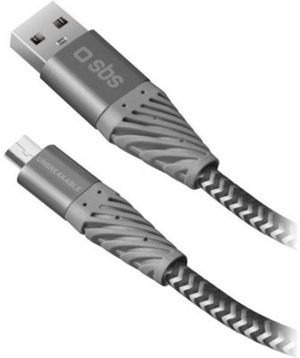 SBS Kabel USB Micro USB Unbreakable 2 m TECABLEUNREMIC2GK