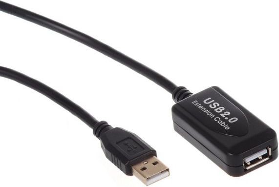 Maclean Kabel USB USB A USB A M/Ż Czarny 10m MCTV-757