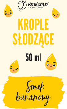 KruKam Aromat Zero Bananowy bez dodatku cukru i tłuszczu 50ml