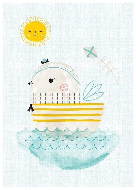 Petit Monkey Petit Monkey - Poster Zeppe pastel Złote Kaczątko 42 x 29.7 cm