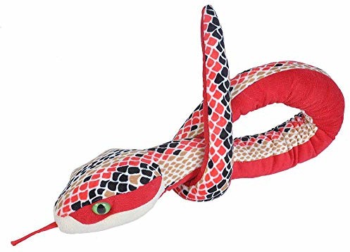 Wild Republic Pluszowy wąż, Snakesss, przytulanka, pluszowe zwierzątko w kolorze czerwonym, 137 cm 22188
