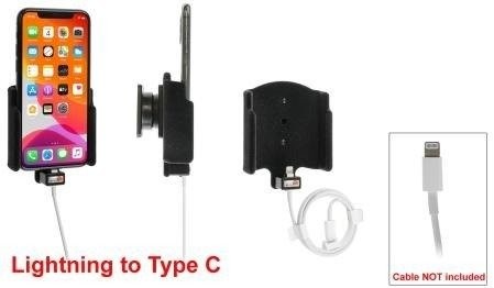 Фото - Тримач / підставка Brodit Uchwyt do Apple iPhone 11 Pro z możliwością wpięcia kabla lightning USB-C 