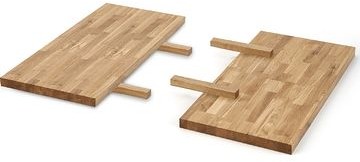 Halmar PRZEDŁUŻKA BLATU APEX & RADUS 78x40 cm Dąb naturalny Drewno lite PRZEDŁUŻKA BLATU APEX & RADUS 78x40 cm Dąb naturalny Drewno lite