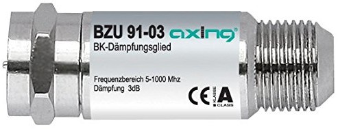 Axing BZU 91 03 BK-tłumienie członek (5 1006 MHz, 3 DB) BZU09103