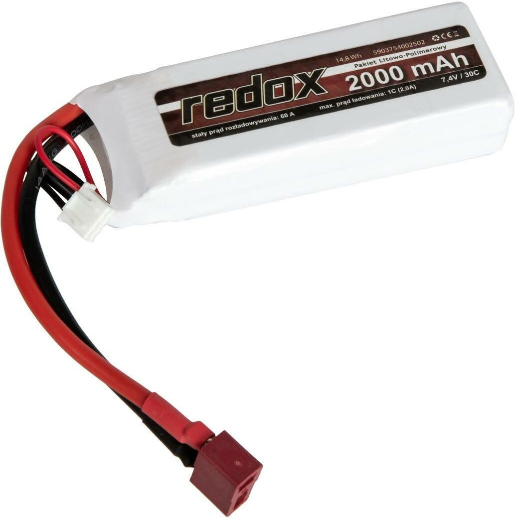REDOX Akumulator ASG Li-Po 2000 mAh 7,4V Kostka - Deans (RDX-06-034315) G RDX-06-034315
