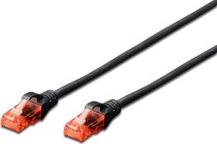 Digitus Patchcord UTP CAT 6 0.5m czarny DK-1617-005/BL