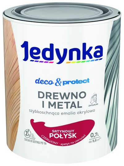 Jedynka D&p- farba, satynowa, czerwona, 0.7l