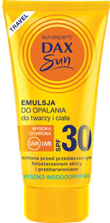 DAX Cosmetics Sun Mini emulsja do opalania SPF30, 50 ml 5900525059901