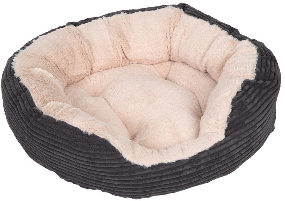 Zooplus Exclusive Legowisko Cozy Cord Dł x szer x wys. 81 x 63 x 18 cm