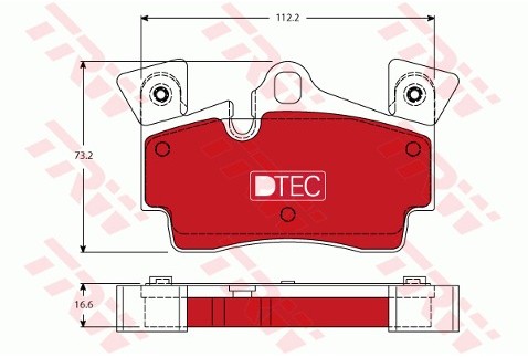 TRW Klocki hamulcowe - komplet GDB1652DTE