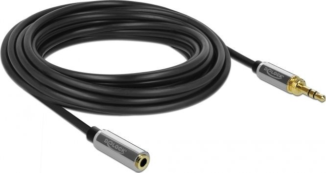 Delock Kabel Jack 3.5mm Jack 3.5mm 5m czarny 85783 85783