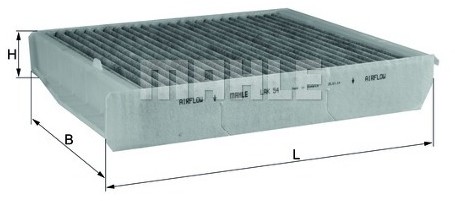 Knecht Filtr, wentylacja przestrzeni pasażerskiej LAK 54