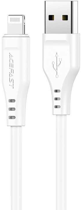 Acefast kabel MFI USB - Lightning 1,2m, 2,4A biały (C3-02 white) C3-02-A-L white