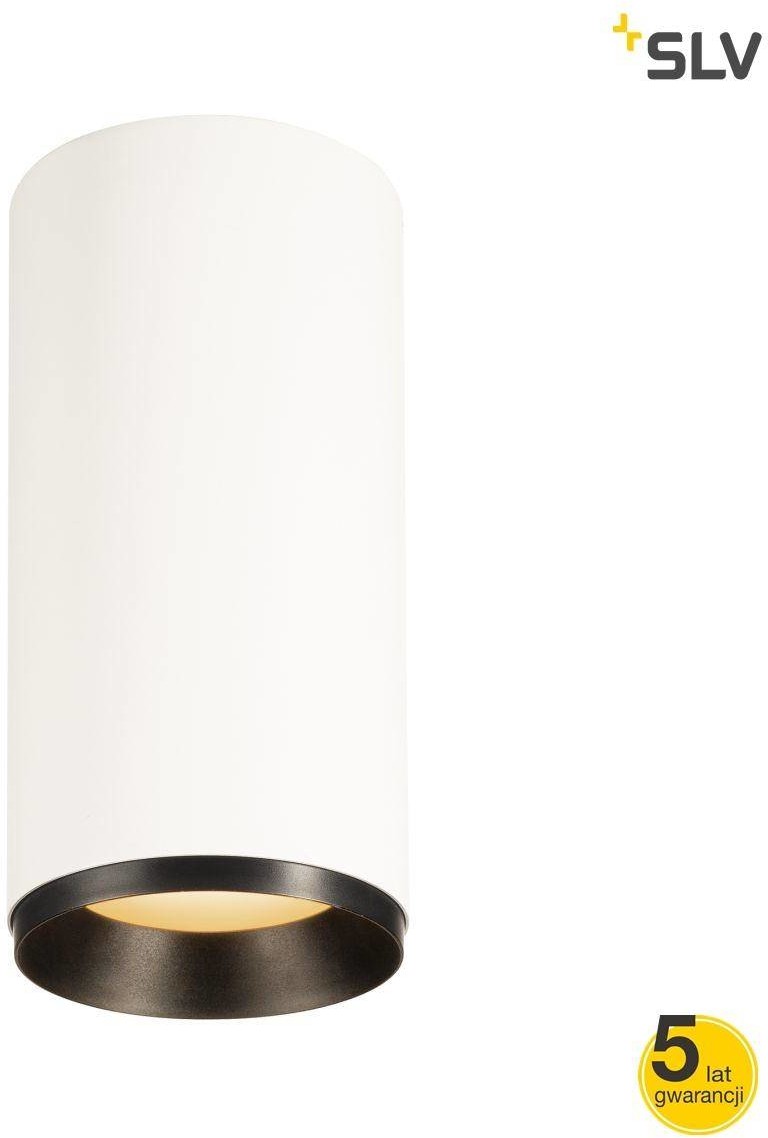 Spotline SLV NUMINOS CL DALI L wewnętrzna oprawa sufitowa natynkowa LED biała/czarna 2700 K 60° 1004608) SLV 1004608