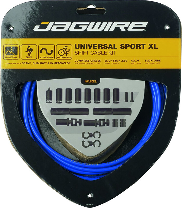 Jagwire Jagwire Sport XL Linka przerzutki - zestaw 4000mm, blue  2021 Linki przerzutki i pancerze 18020291