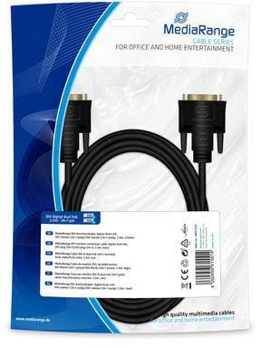 MediaRange Kabel DVI MediaRange MRCS129 DVI/DVI, 2m, czarny MRCS129