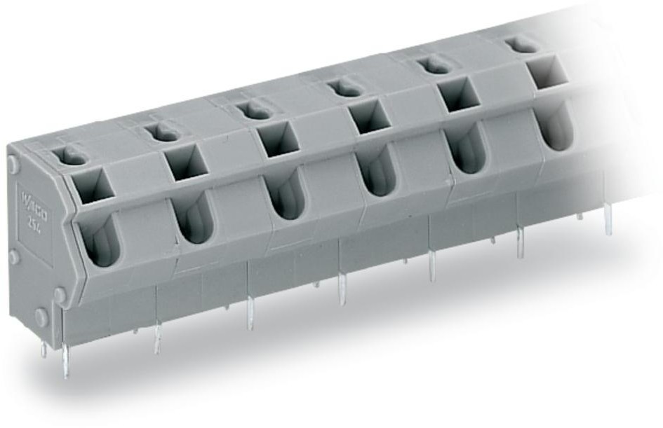 Wago Zacisk sprężynowy 1.50 mm Ilość PIN 6 254-656 Kolor szary 80 szt 254-656