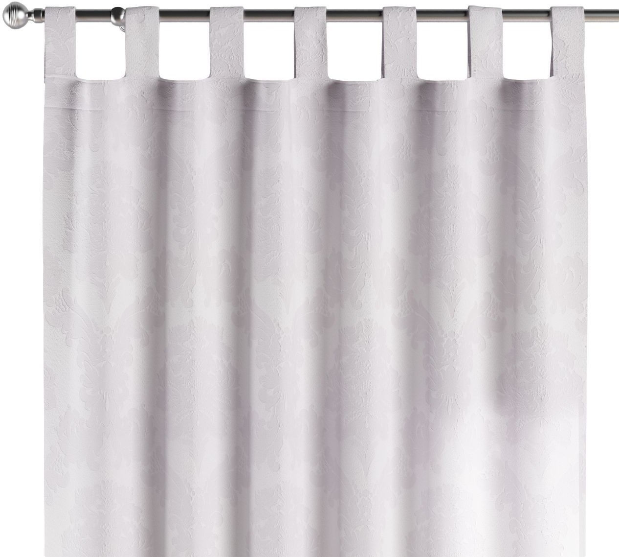 Dekoria Zasłona na szelkach 1 szt. biały 1szt 130 × 260 cm Damasco 310-613-00
