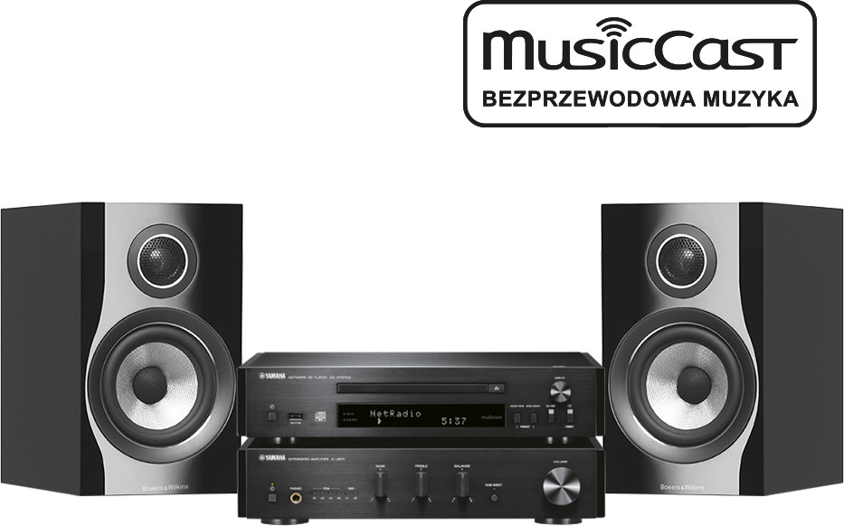 Yamaha PianoCraft MCR-N870D czarny + 707 S2 czarny