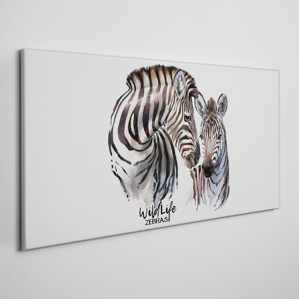 PL Coloray Obraz na Płótnie Zebra zwierzęce paski 140x70cm