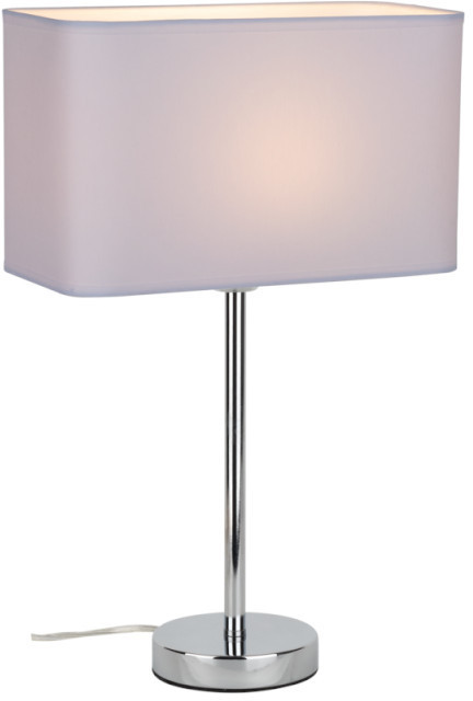 Britop Biurkowa LAMPA stojąca CADRE 93920128 prostokątna  abażurowa stołowa loft biała 93920128